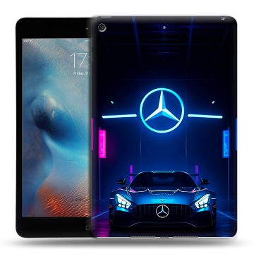 Силиконовый чехол на Ipad Mini (2019) с принтом Mercedes Мерседес Силиконовый чехол на Ipad Mini (2019) с принтом Mercedes Мерседес