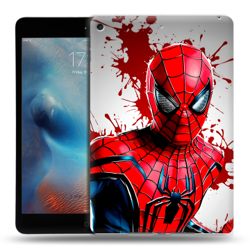 Силиконовый чехол на Ipad Mini (2019) с принтом Spiderman Человек паук Силиконовый чехол на Ipad Mini (2019) с принтом Spiderman Человек паук
