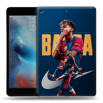 Силиконовый чехол на Ipad Mini (2019) с принтом Барселона Barca Yamal Силиконовый чехол на Ipad Mini (2019) с принтом Барселона Barca Yamal