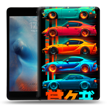Силиконовый чехол на Ipad Mini (2019) с принтом машины тачки