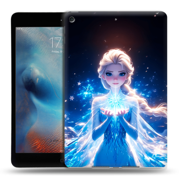 Силиконовый чехол на Ipad Mini (2019) с принтом Холодное сердце Frozen Силиконовый чехол на Ipad Mini (2019) с принтом Холодное сердце Frozen