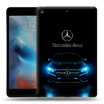 Силиконовый чехол на Ipad Mini (2019) с принтом Mercedes Мерседес Силиконовый чехол на Ipad Mini (2019) с принтом Mercedes Мерседес