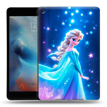 Силиконовый чехол на Ipad Mini (2019) с принтом Холодное сердце Frozen Силиконовый чехол на Ipad Mini (2019) с принтом Холодное сердце Frozen