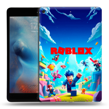 Силиконовый чехол на Ipad Mini (2019) с принтом Roblox Роблокс