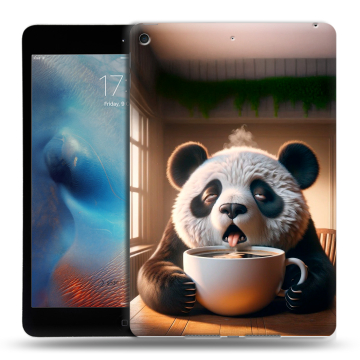 Силиконовый чехол на Ipad Mini (2019) с принтом смешная панда Силиконовый чехол на Ipad Mini (2019) с принтом смешная панда