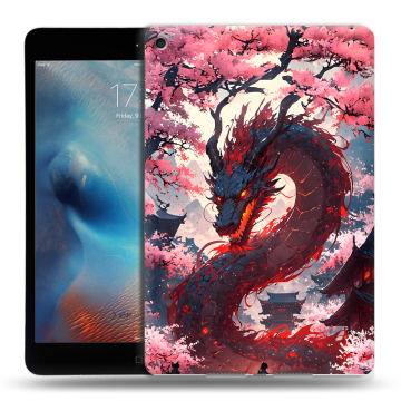 Силиконовый чехол на Ipad Mini (2019) с принтом Дракон Японский Силиконовый чехол на Ipad Mini (2019) с принтом Дракон Японский