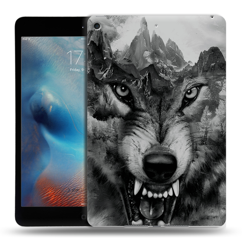 Силиконовый чехол на Ipad Mini (2019) с принтом Волк Силиконовый чехол на Ipad Mini (2019) с принтом Волк