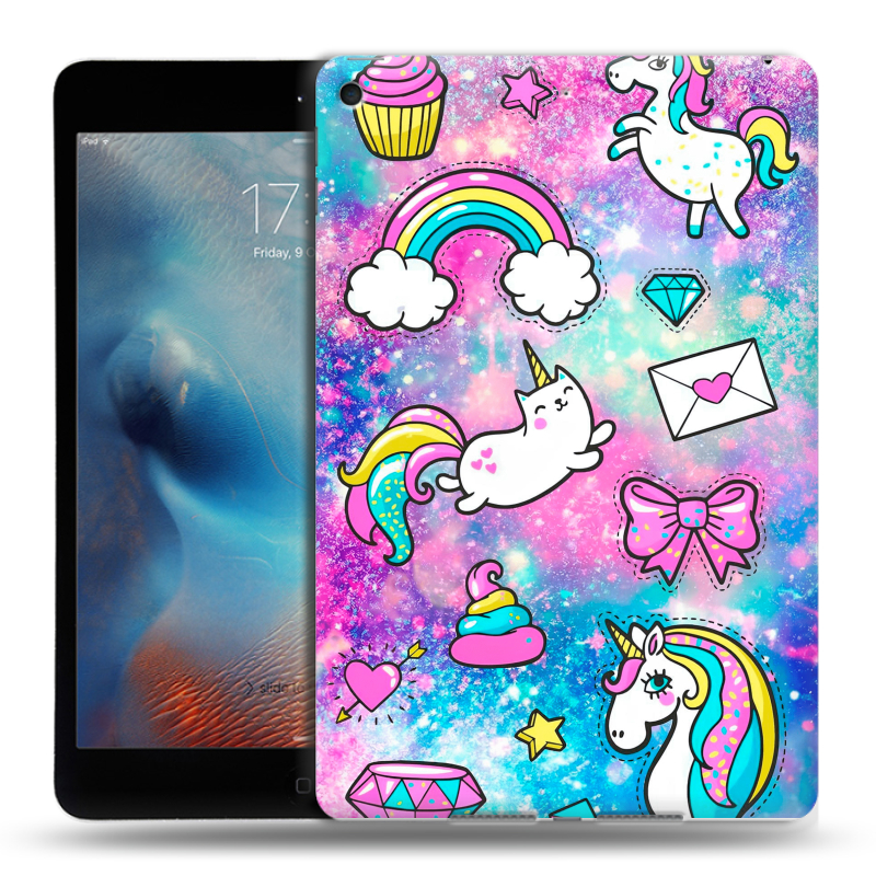 Силиконовый чехол на Ipad Mini (2019) с принтом Единороги Силиконовый чехол на Ipad Mini (2019) с принтом Единороги