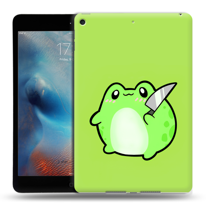 Силиконовый чехол на Ipad Mini (2019) с принтом Лягушенок Силиконовый чехол на Ipad Mini (2019) с принтом Лягушенок