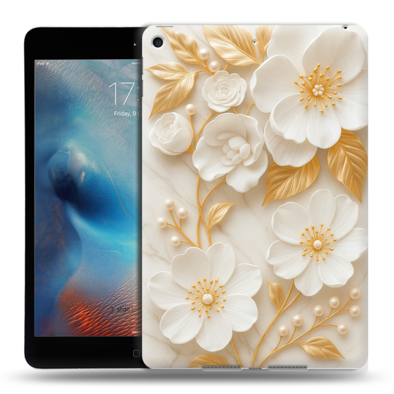 Силиконовый чехол на Ipad Mini (2019) с принтом Цветы Силиконовый чехол на Ipad Mini (2019) с принтом Цветы