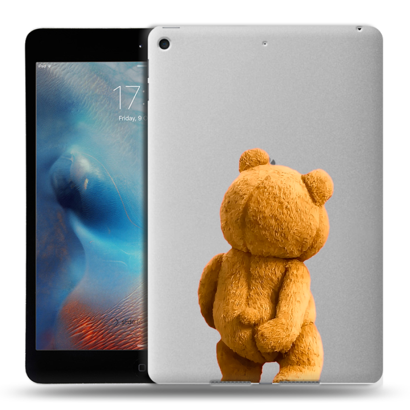 Силиконовый чехол на Ipad Mini (2019) с принтом Медведь Силиконовый чехол на Ipad Mini (2019) с принтом Медведь