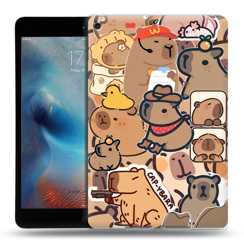 Силиконовый чехол на Ipad Mini (2019) с принтом капибара Силиконовый чехол на Ipad Mini (2019) с принтом капибара