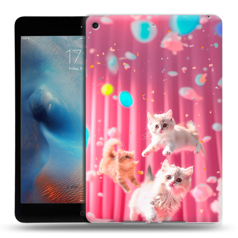 Силиконовый чехол на Ipad Mini (2019) с принтом милые котики Силиконовый чехол на Ipad Mini (2019) с принтом милые котики