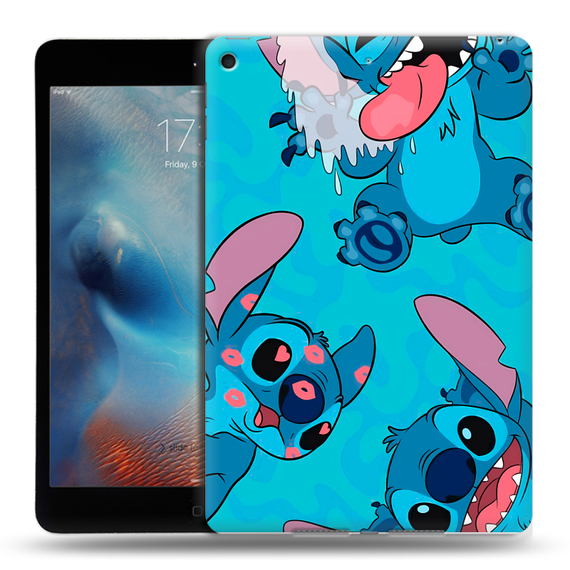 Силиконовый чехол на Ipad Mini (2019) с принтом Лило и Стич Силиконовый чехол на Ipad Mini (2019) с принтом Лило и Стич