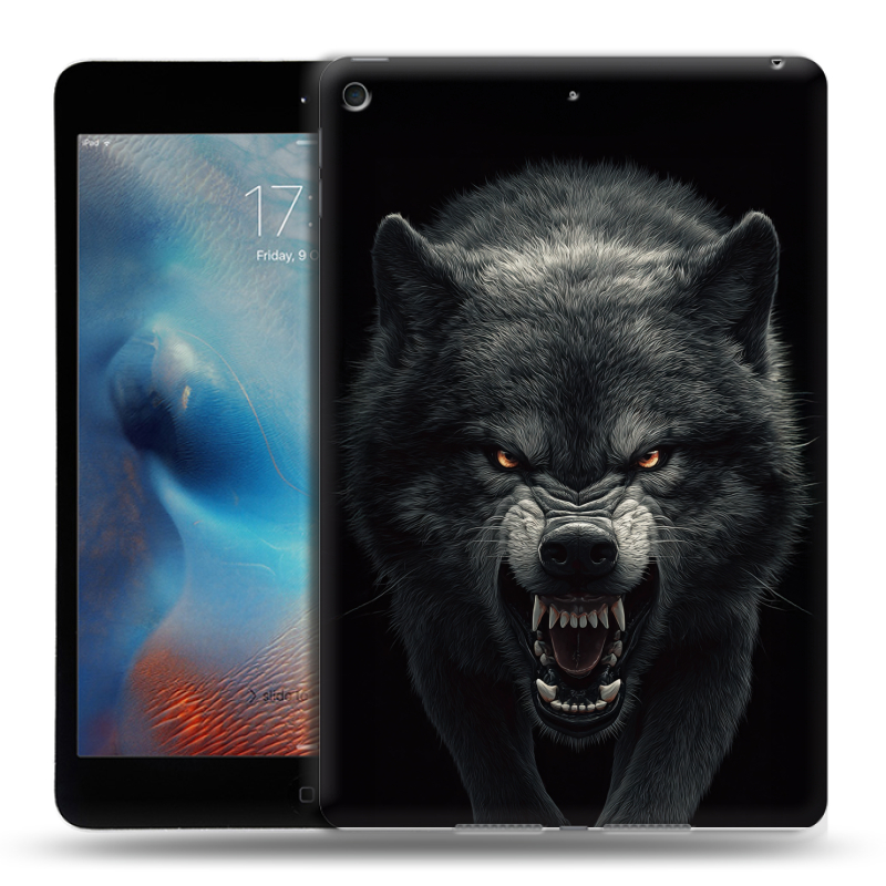 Силиконовый чехол на Ipad Mini (2019) с принтом Волк Силиконовый чехол на Ipad Mini (2019) с принтом Волк