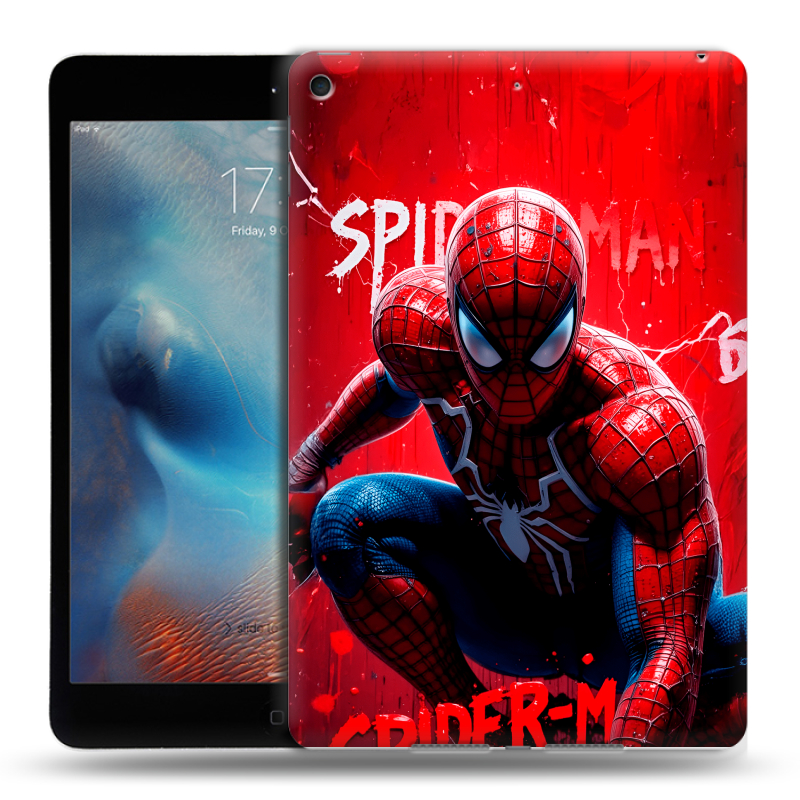 Силиконовый чехол на Ipad Mini (2019) с принтом Spiderman Человек паук Силиконовый чехол на Ipad Mini (2019) с принтом Spiderman Человек паук