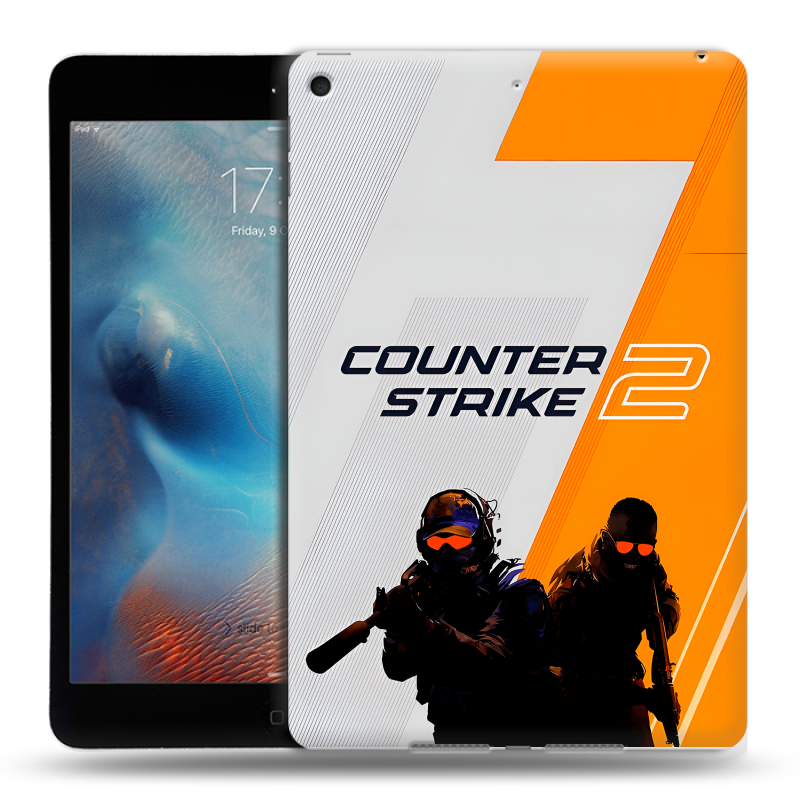 Силиконовый чехол на Ipad Mini (2019) с принтом Counter Strike Силиконовый чехол на Ipad Mini (2019) с принтом Counter Strike