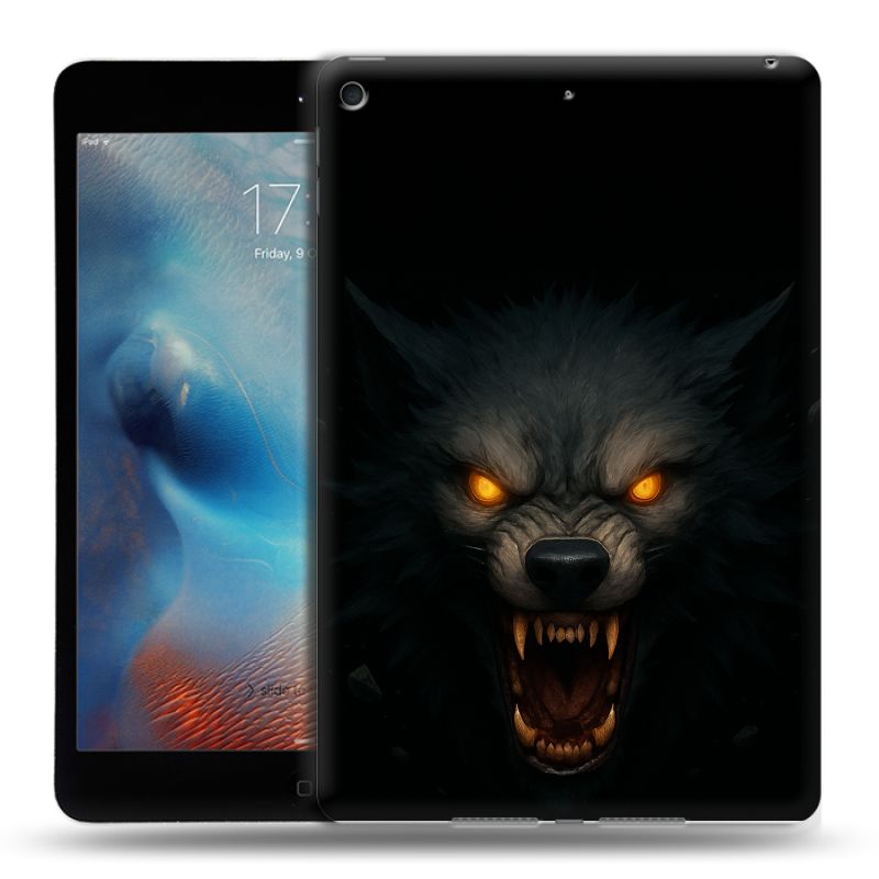 Силиконовый чехол на Ipad Mini (2019) с принтом Волк Силиконовый чехол на Ipad Mini (2019) с принтом Волк