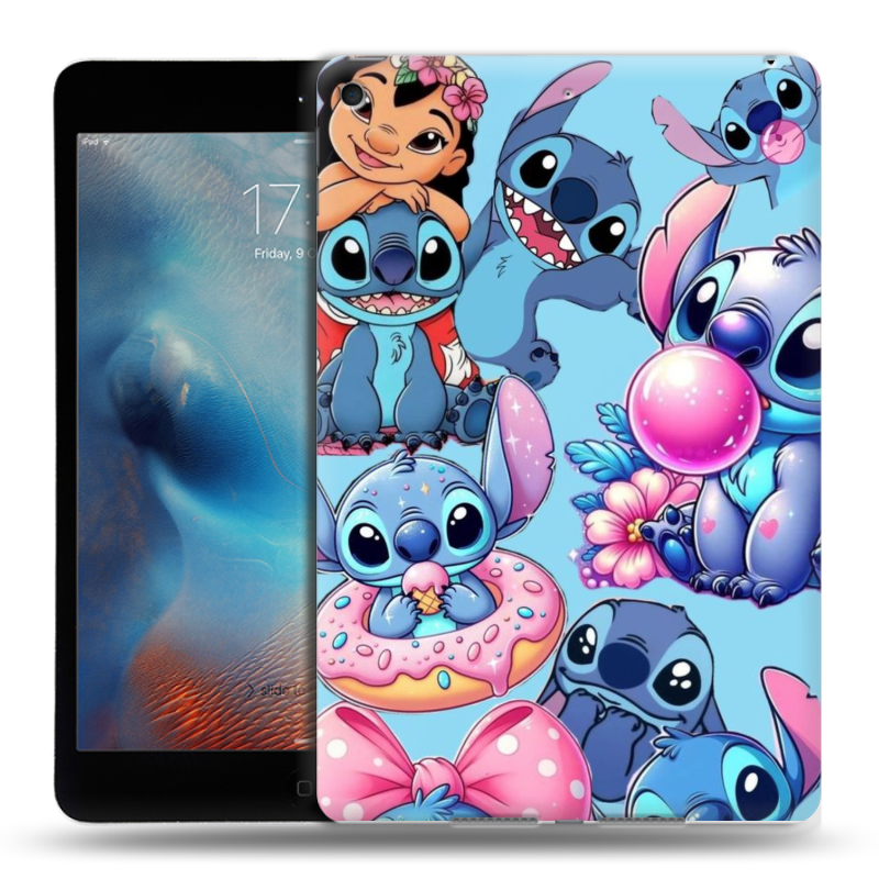 Силиконовый чехол на Ipad Mini (2019) с принтом Лило и Стич Силиконовый чехол на Ipad Mini (2019) с принтом Лило и Стич