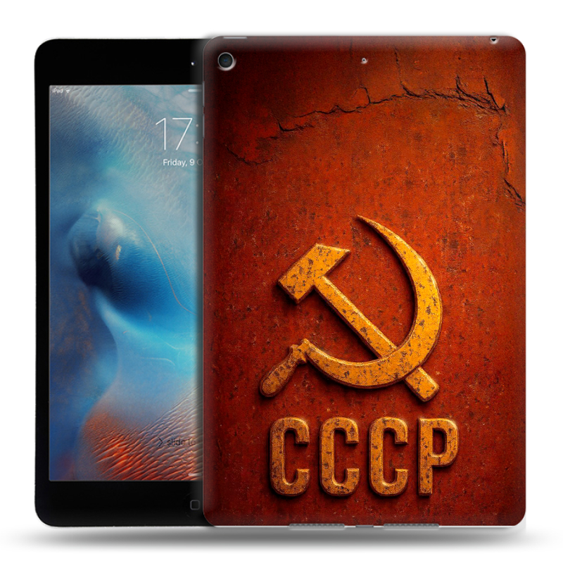 Силиконовый чехол на планшета Ipad Mini (2019) с принтом Флаг Герб СССР Силиконовый чехол на планшета Ipad Mini (2019) с принтом Флаг Герб СССР