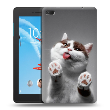 Силиконовый чехол на планшета Lenovo Tab E7 с принтом Коты Силиконовый чехол на планшета Lenovo Tab E7 с принтом Коты