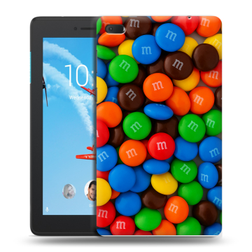 Силиконовый чехол на планшета Lenovo Tab E7 с принтом Конфеты Силиконовый чехол на планшета Lenovo Tab E7 с принтом Конфеты