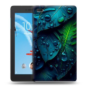 Силиконовый чехол на планшета Lenovo Tab E7 с принтом Листья Силиконовый чехол на планшета Lenovo Tab E7 с принтом Листья