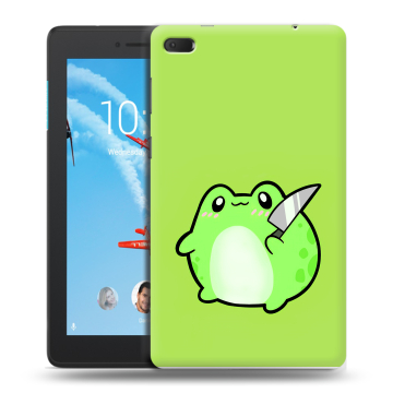 Силиконовый чехол на Lenovo Tab E7 с принтом Лягушенок