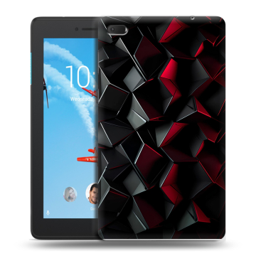 Силиконовый чехол на Lenovo Tab E7 с принтом Абстракция