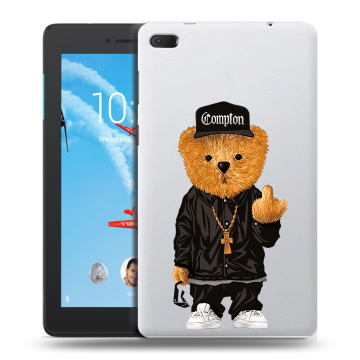 Силиконовый чехол на Lenovo Tab E7 с принтом Мишка