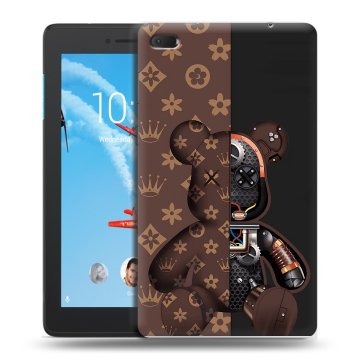 Силиконовый чехол на Lenovo Tab E7 с принтом Луи робот