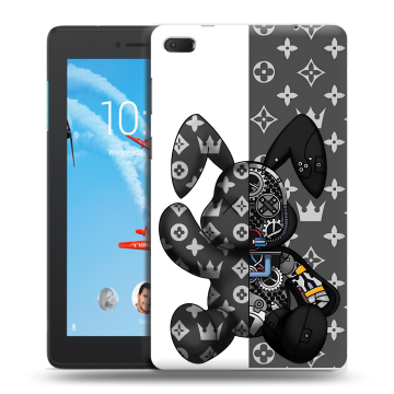 Силиконовый чехол на Lenovo Tab E7 с принтом Луи робот