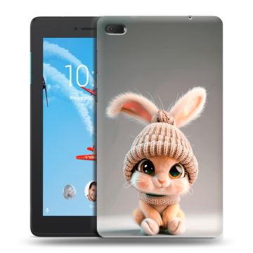 Силиконовый чехол на Lenovo Tab E7 с принтом Кролик