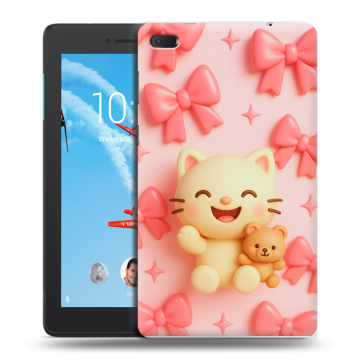 Силиконовый чехол на Lenovo Tab E7 с принтом для девочек