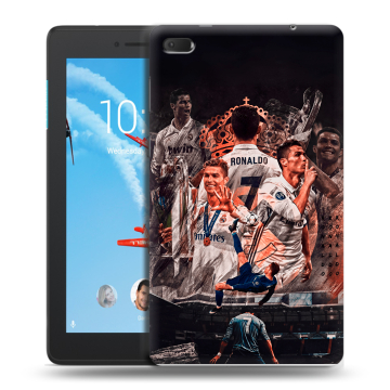 Силиконовый чехол на Lenovo Tab E7 с принтом Реал Роналдо Real Ronaldo Силиконовый чехол на Lenovo Tab E7 с принтом Реал Роналдо Real Ronaldo