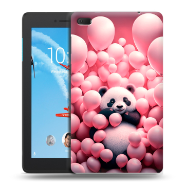 Силиконовый чехол на Lenovo Tab E7 с принтом Панда