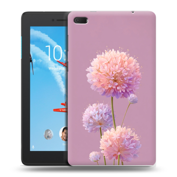 Силиконовый чехол на Lenovo Tab E7 с принтом Цветы Силиконовый чехол на Lenovo Tab E7 с принтом Цветы