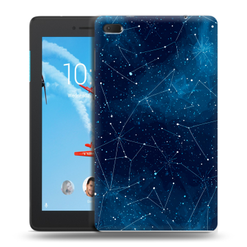 Силиконовый чехол на Lenovo Tab E7 с принтом Космос звезды Силиконовый чехол на Lenovo Tab E7 с принтом Космос звезды