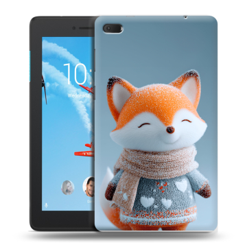 Силиконовый чехол на Lenovo Tab E7 с принтом Лиса Силиконовый чехол на Lenovo Tab E7 с принтом Лиса
