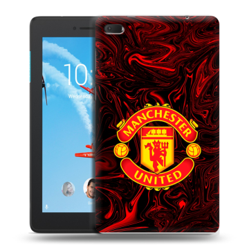 Силиконовый чехол на Lenovo Tab E7 с принтом Manchester United Силиконовый чехол на Lenovo Tab E7 с принтом Manchester United