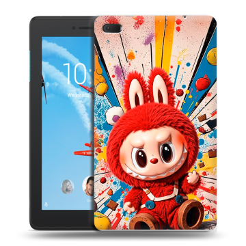 Силиконовый чехол на Lenovo Tab E7 с принтом Labubu Лабубу