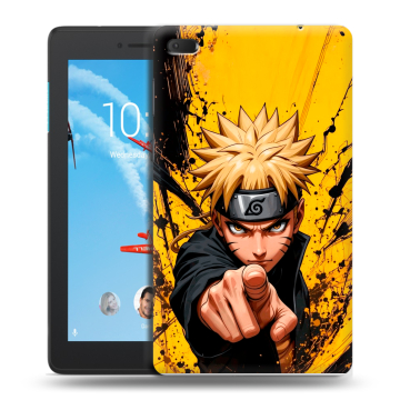Силиконовый чехол на Lenovo Tab E7 с принтом Naruto Наруто