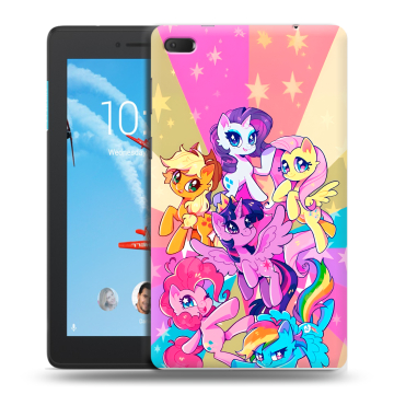 Силиконовый чехол на Lenovo Tab E7 с принтом My little pony Дружба чудо
