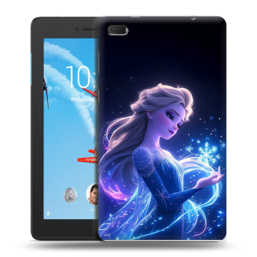 Силиконовый чехол на Lenovo Tab E7 с принтом Холодное сердце Frozen