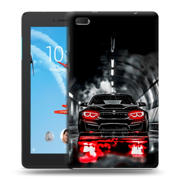 Силиконовый чехол на Lenovo Tab E7 с принтом BMW БМВ