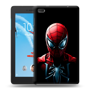 Силиконовый чехол на Lenovo Tab E7 с принтом Spiderman Человек паук Силиконовый чехол на Lenovo Tab E7 с принтом Spiderman Человек паук