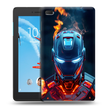 Силиконовый чехол на Lenovo Tab E7 с принтом IronMan Железный человек