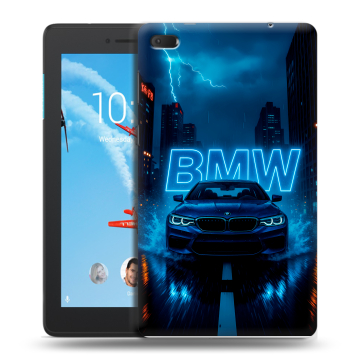 Силиконовый чехол на Lenovo Tab E7 с принтом BMW БМВ