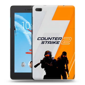 Силиконовый чехол на Lenovo Tab E7 с принтом Counter Strike