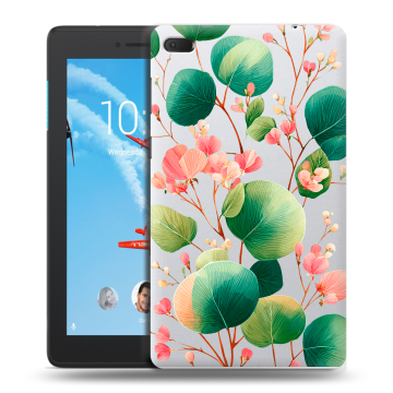 Силиконовый чехол на Lenovo Tab E7 с принтом женский Силиконовый чехол на Lenovo Tab E7 с принтом женский